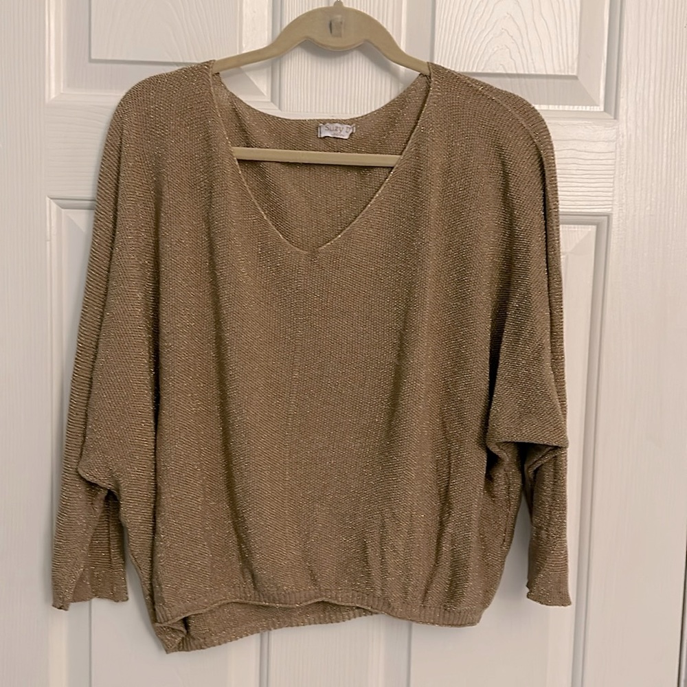 Lightweight gold sweater